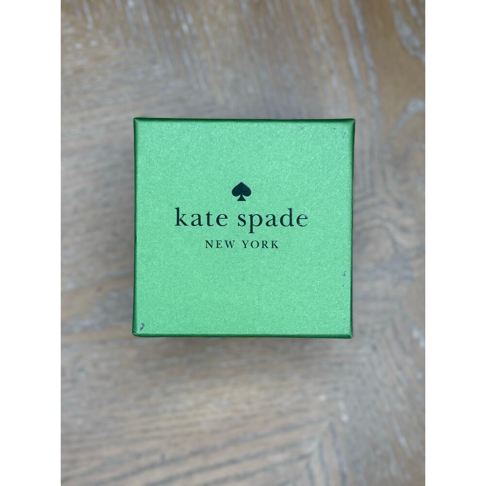 Kate Spade New York Clear Crystal Halo Pendant Necklace Gold Tone Cubic Zirconia - Picture 3 of 3